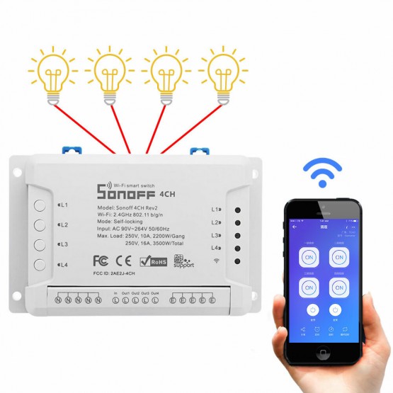 Automatização de Dispositivos Elétricos para Eficiência Energética: Explorando o Potencial do Sonoff WiFi de 4 Canais